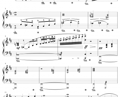 とどかぬ想い钢琴谱-from FF9 Orchestra Version-植松伸夫