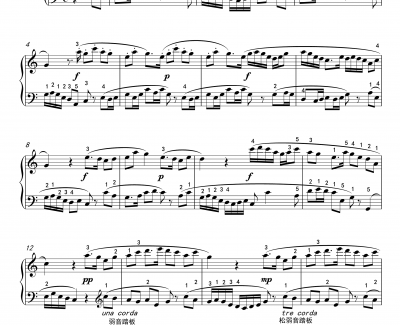 牧童短笛钢琴谱-中国名曲