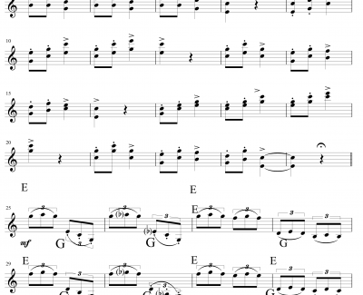 莫扎特主题炫技变奏曲钢琴谱-小提琴版-莫扎特