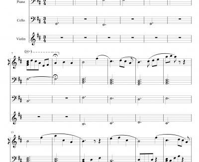 遠い空へ钢琴谱-缘之空--三輪学 / Bruno Wen-li