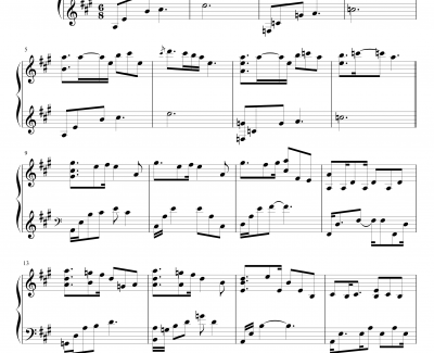 Present钢琴谱-Yiruma