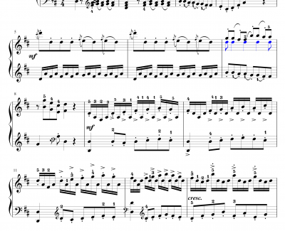 D大调奏鸣曲第一乐章钢琴谱-海顿
