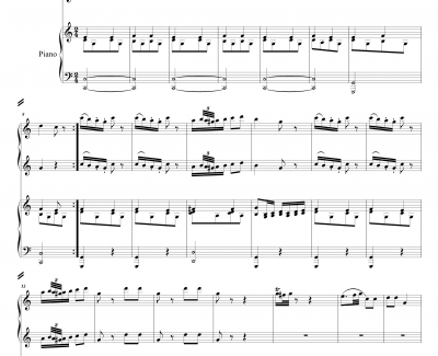 C大调四手联弹琴奏鸣曲钢琴谱-第三乐章-莫扎特