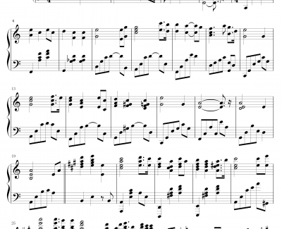 渚 Warm Piano Arrange钢琴谱-单音轨-Clannad