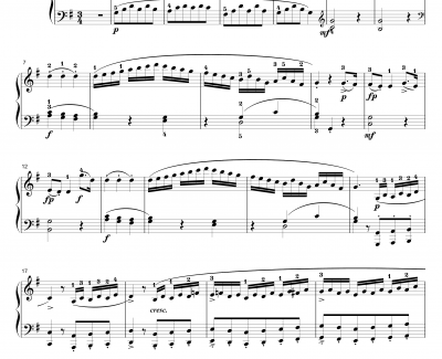 G大调第五钢琴奏鸣曲钢琴谱-莫扎特-K.283