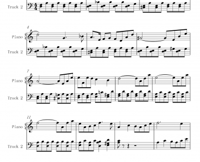 菲比赫小奏鸣曲钢琴谱-第一、二乐章-菲比赫