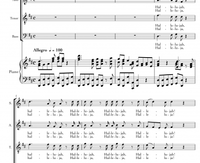 Halleluja钢琴谱-Handel