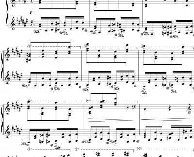戈多夫斯基练习曲OP25NO9-1钢琴谱-蝴蝶