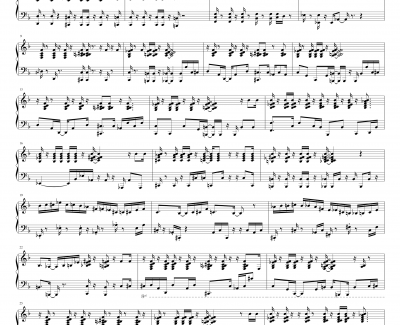 One Note Samba钢琴谱-独奏-Antonio Carlos Jobim