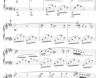 夜曲Op7.6钢琴谱-中西式-jerry5743