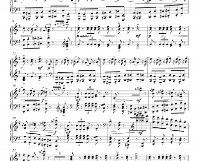 胡桃夹子进行曲钢琴谱-原版钢琴独奏版-柴科夫斯基-Peter Ilyich Tchaikovsky
