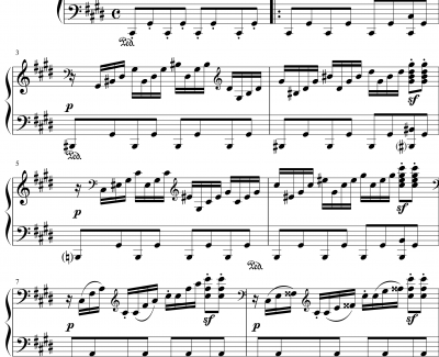 月光奏鸣曲第三乐章钢琴谱-贝多芬-beethoven