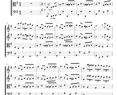 苏格兰垂耳兔钢琴谱-四重奏版-EdwardLeon