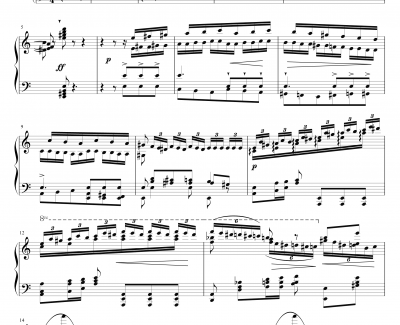 12首大练习曲钢琴谱-第2首-李斯特