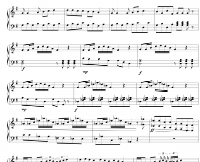 奏鸣曲钢琴谱-原创-abimusic