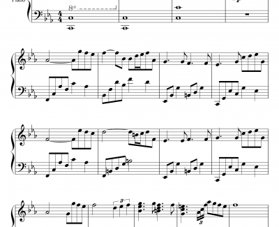 利鲁之歌钢琴谱-Leeloos tune-纯钢琴-马克西姆-Maksim·Mrvica