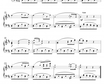 A大调单簧管协奏曲K.622第二乐章钢琴谱 减缩版-莫扎特