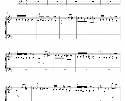 卡门长笛版钢琴谱-比才-Bizet
