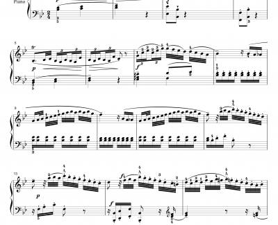 降B大调第三钢琴奏鸣曲钢琴谱-莫扎特-K.281