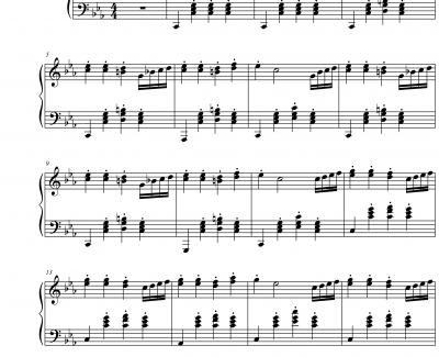公主奏鸣曲第三乐章钢琴谱-舞步-项海波
