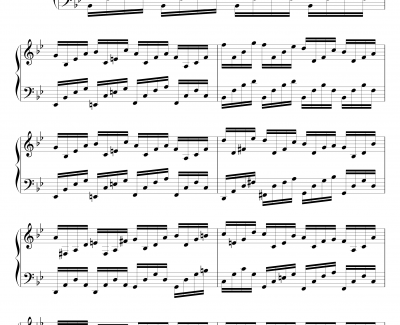 练习曲钢琴谱-黑白键卧龙