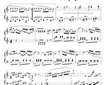 C大调小奏鸣曲钢琴谱-第一乐章-乐之琴