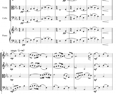 adagio in c minor钢琴谱-柔版-雅尼