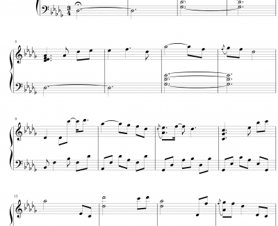Love钢琴谱-Yiruma