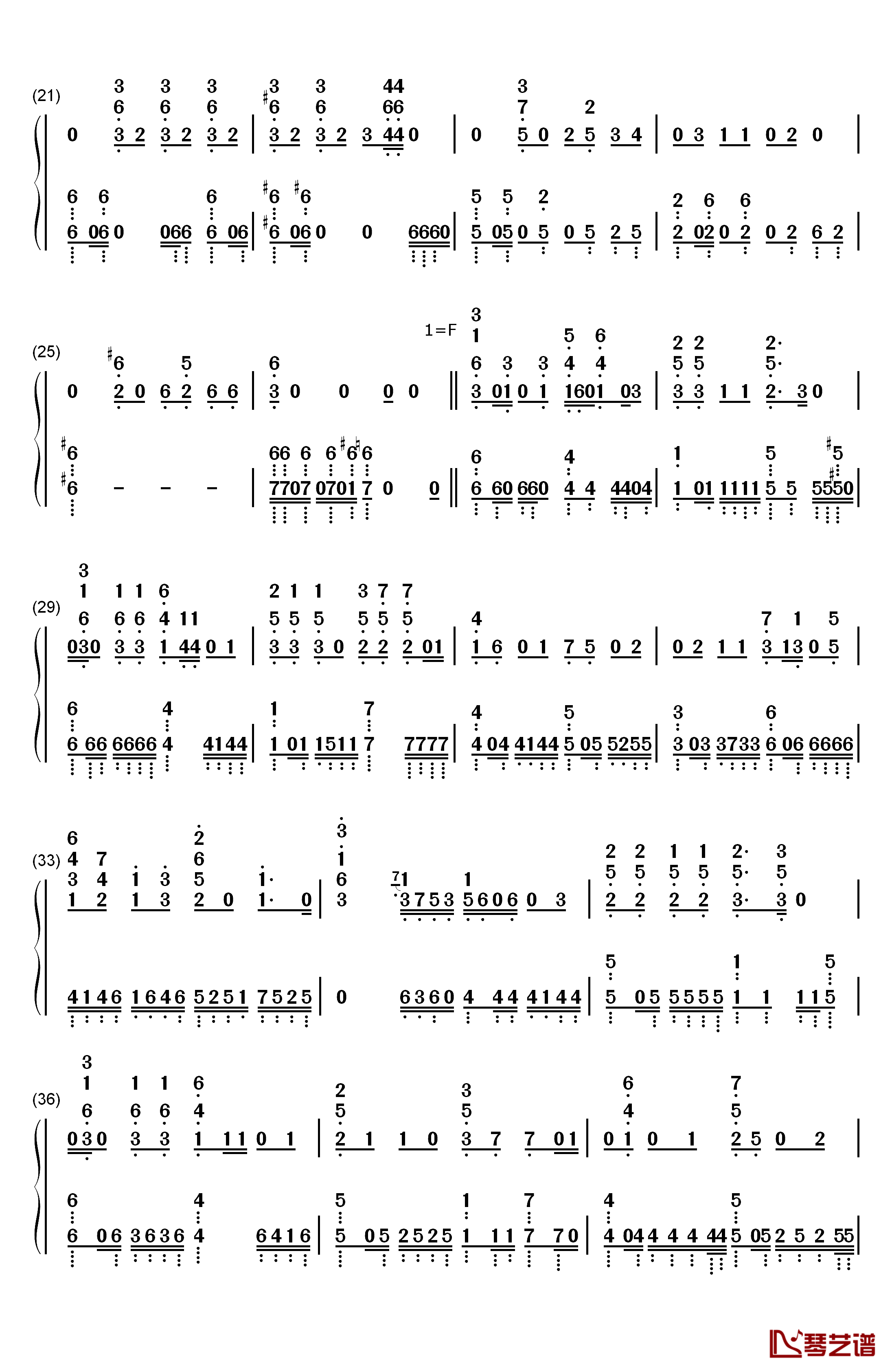 ENAMEL钢琴简谱-数字双手-SID2