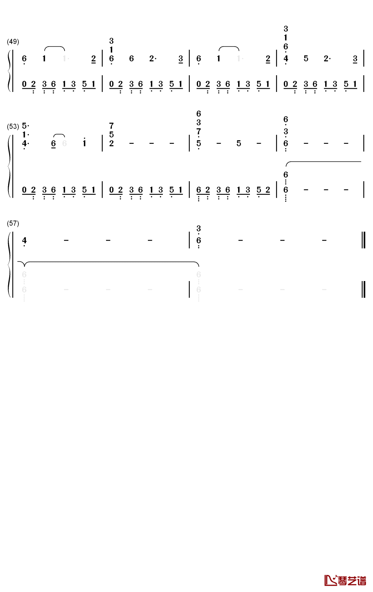 Moog City钢琴简谱-C418歌曲-数字双手曲谱3