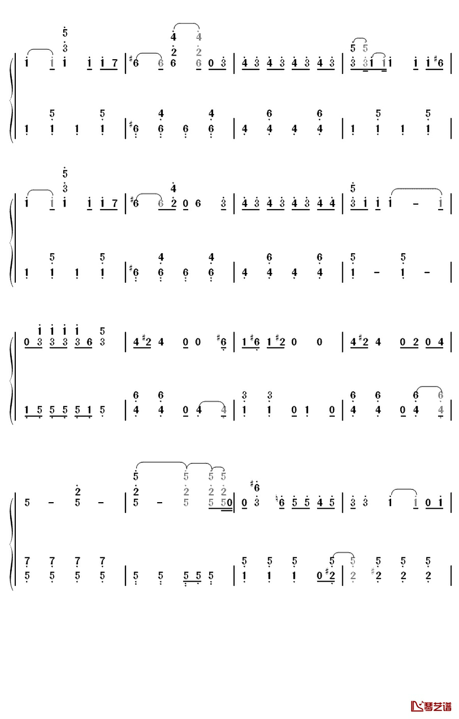 T.W.L钢琴简谱-数字双手-関ジャニ∞6