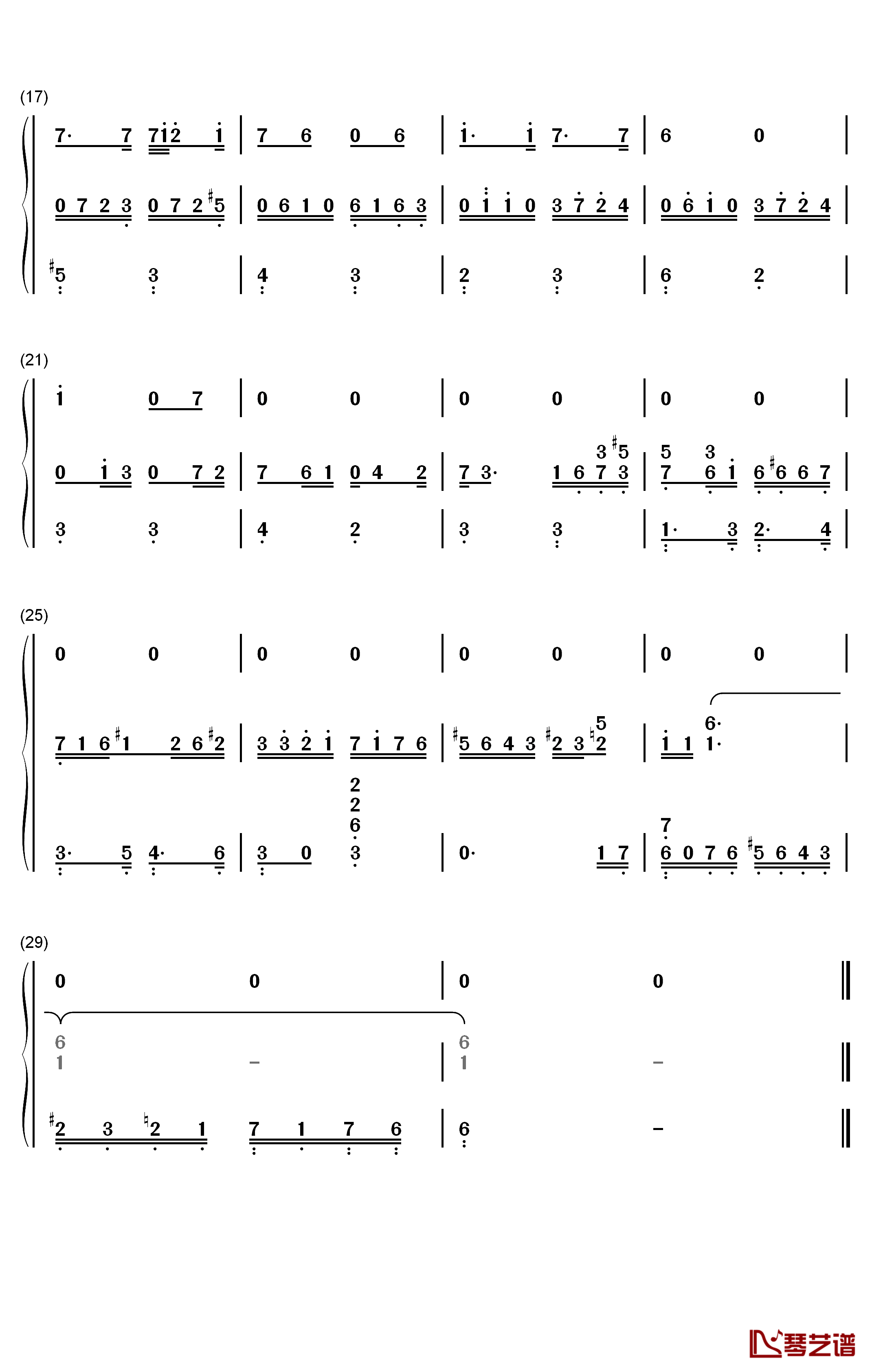 舒曼Op.48 No.10钢琴简谱-数字双手-舒曼2