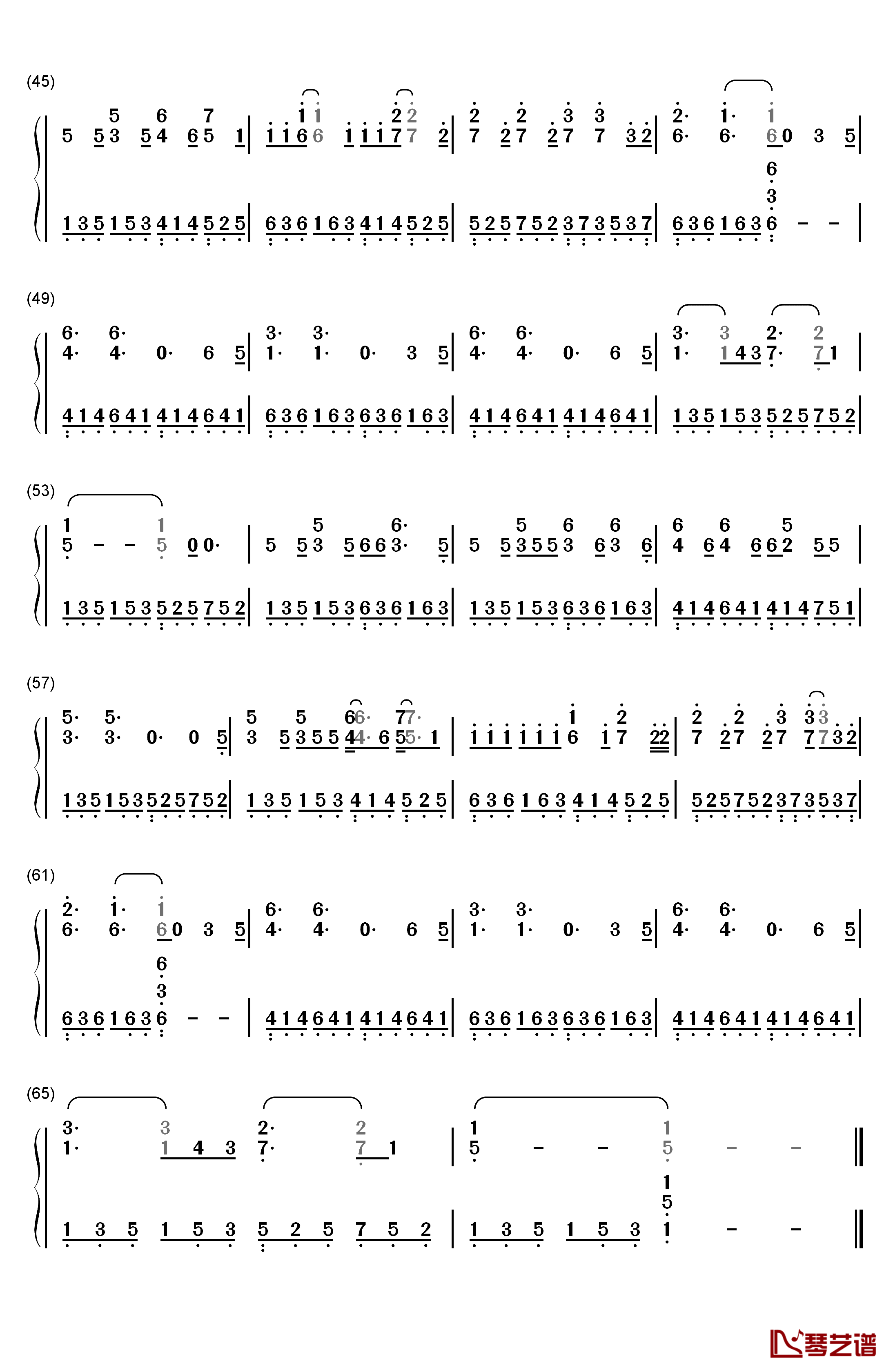 Hallelujah钢琴简谱-数字双手-Jeff Buckley  Leonard Cohen3