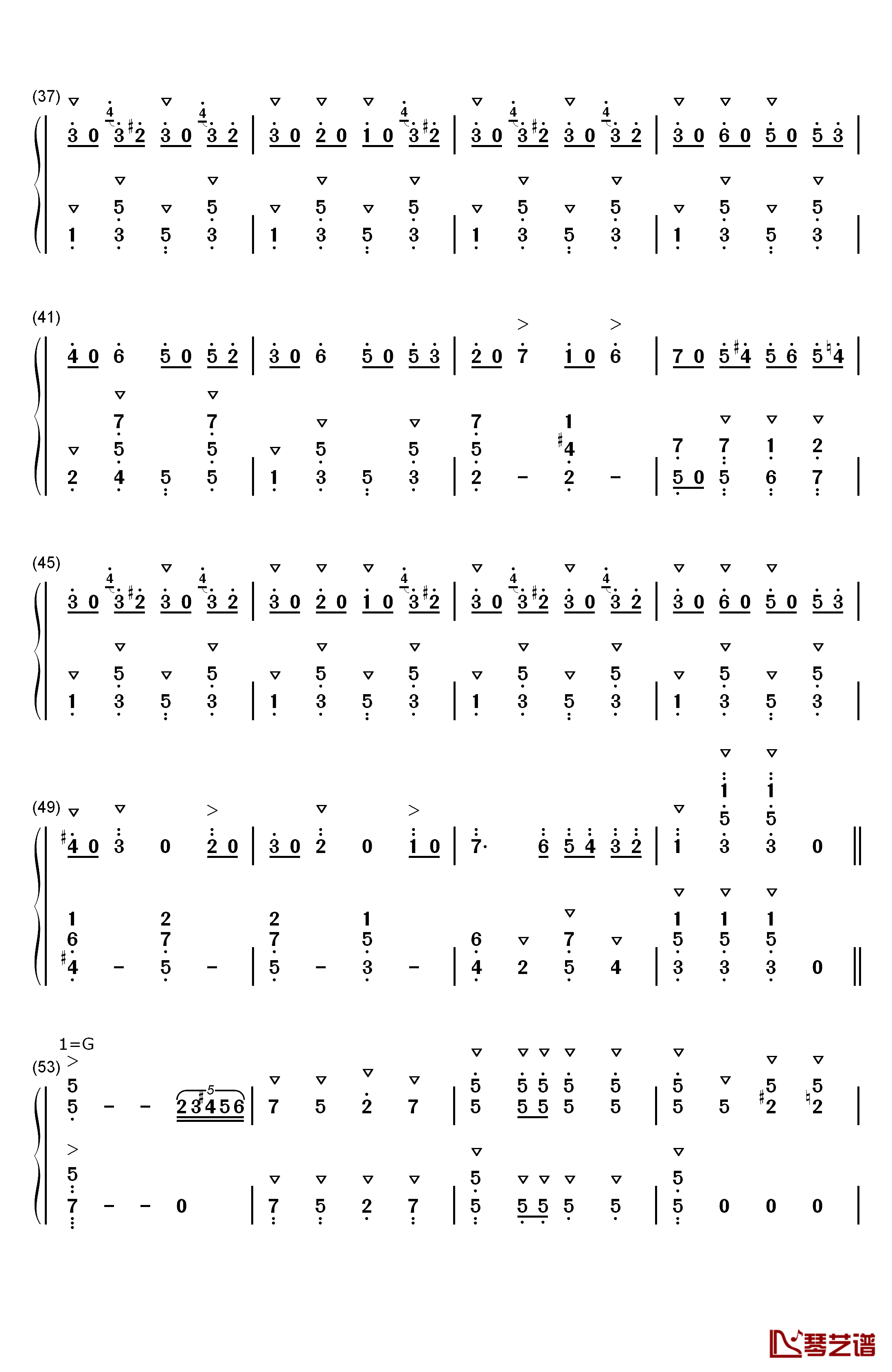 拉德斯基进行曲钢琴简谱-数字双手-约翰·施特劳斯  Johann Strauss Sr.3