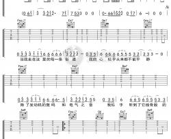 汪峰《北京北京》吉他谱 C调弹唱六线谱