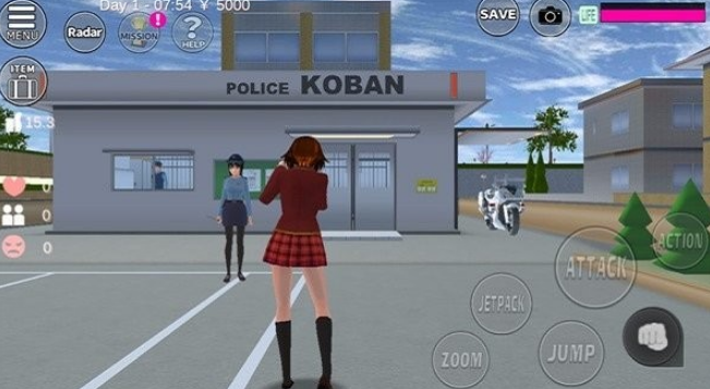 pjhcom葡京会5886校园模拟器英文版2024(SAKURA SchoolSimulator)